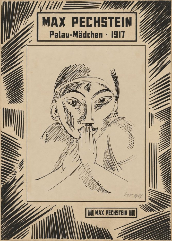 Max Pechstein Palau-mädchen No6 - Poster