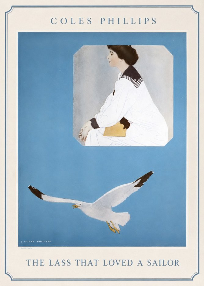Coles Phillips The Lass That Loved a Sailor No1 - Poster