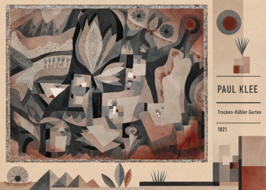 Paul Klee Trocken-kühler Garten No2 - Poster