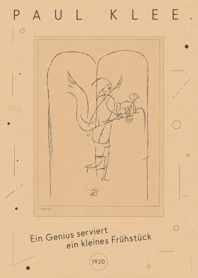Paul Klee Ein Genius Serviert Ein Kleines Frühstück No3 - Poster