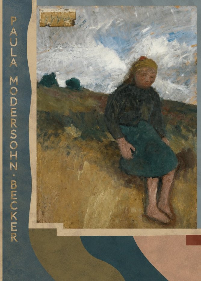 Paula Modersohn-Becker Seated Girl in the Moor No3 - Poster