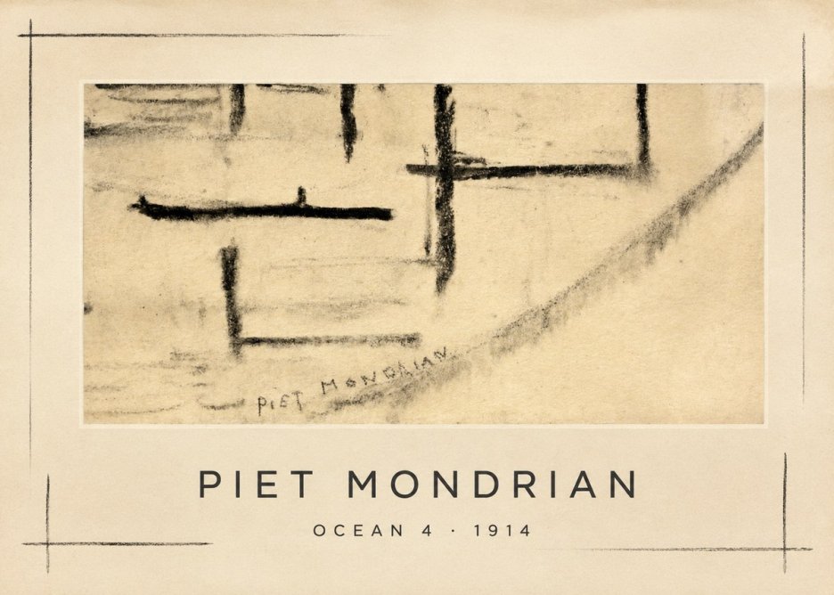 Piet Mondrian Ocean 4 No1 - Poster