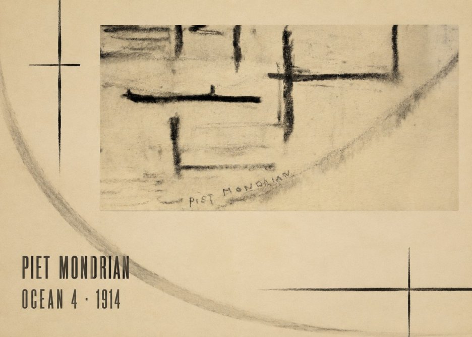 Piet Mondrian Ocean 4 No6 - Poster