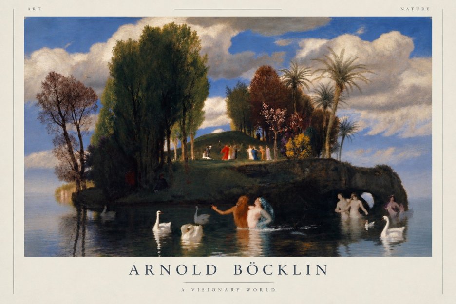 Arnold Böcklin The Island of Life No3 - Poster