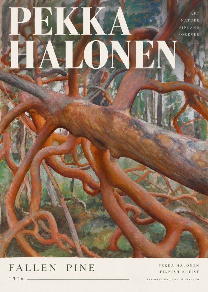 Pekka Halonen Fallen Pine No3 - Poster