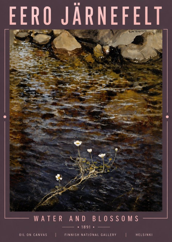 Eero Järnefelt Water and Blossoms No5 - Poster