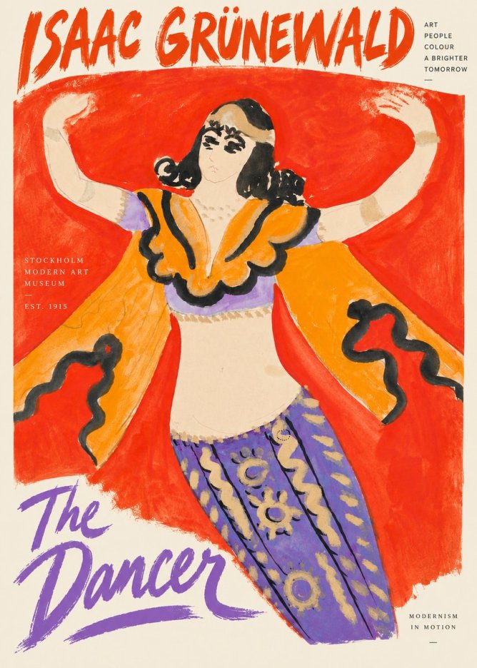 Isaac Grünewald The Dancer I No4 - Poster