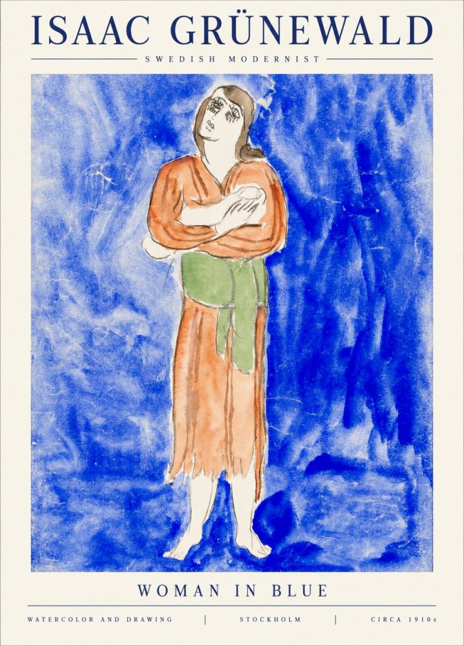 Isaac Grünewald The Dancer I No6 - Poster