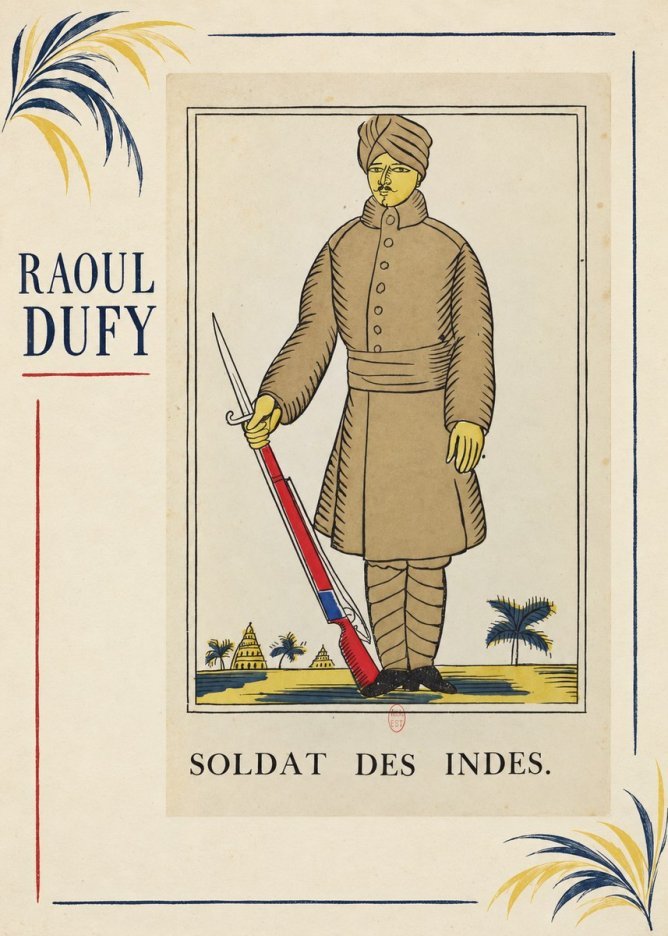 Raoul Dufy Soldat Des Indes. No3 - Poster