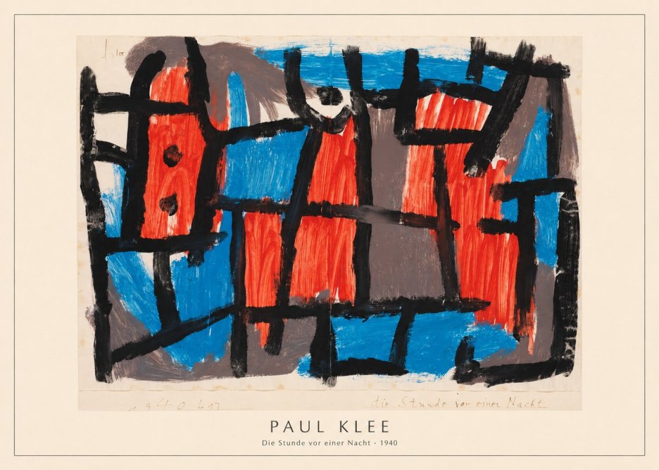 Paul Klee Die Stunde Vor Einer Nacht No4 - Poster