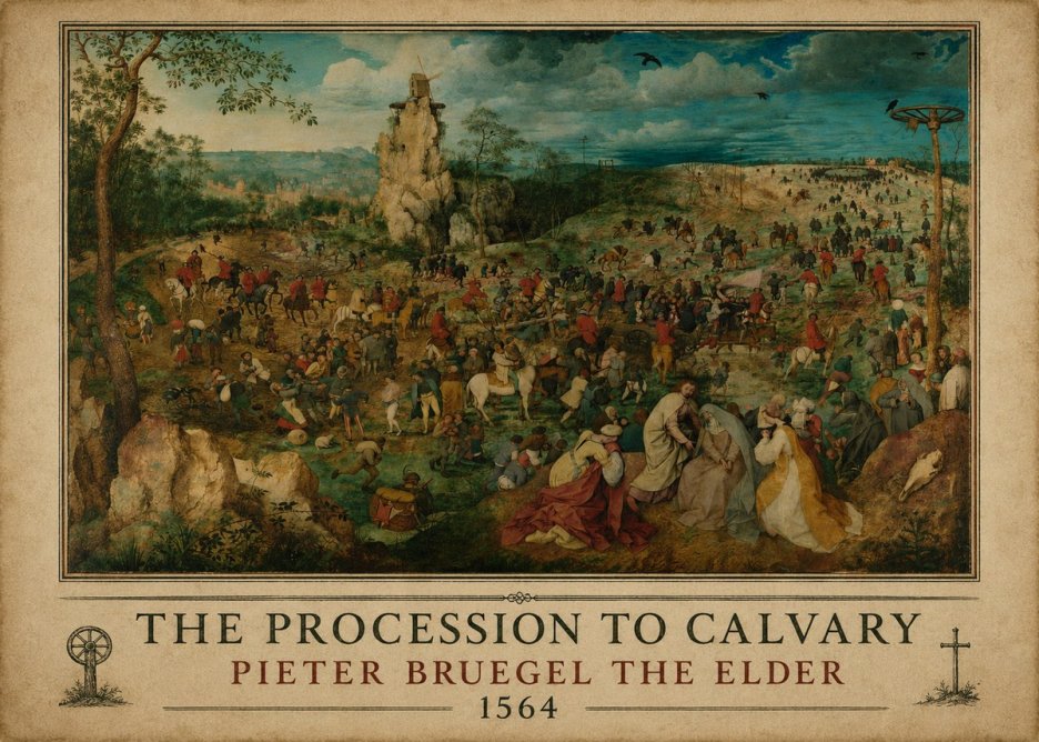 Pieter Bruegel The Processsson to Calvary No6 - Poster
