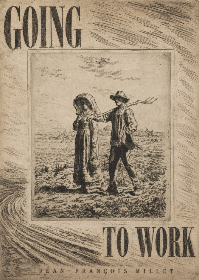 Jean-François Millet Going to Work No4 - Poster