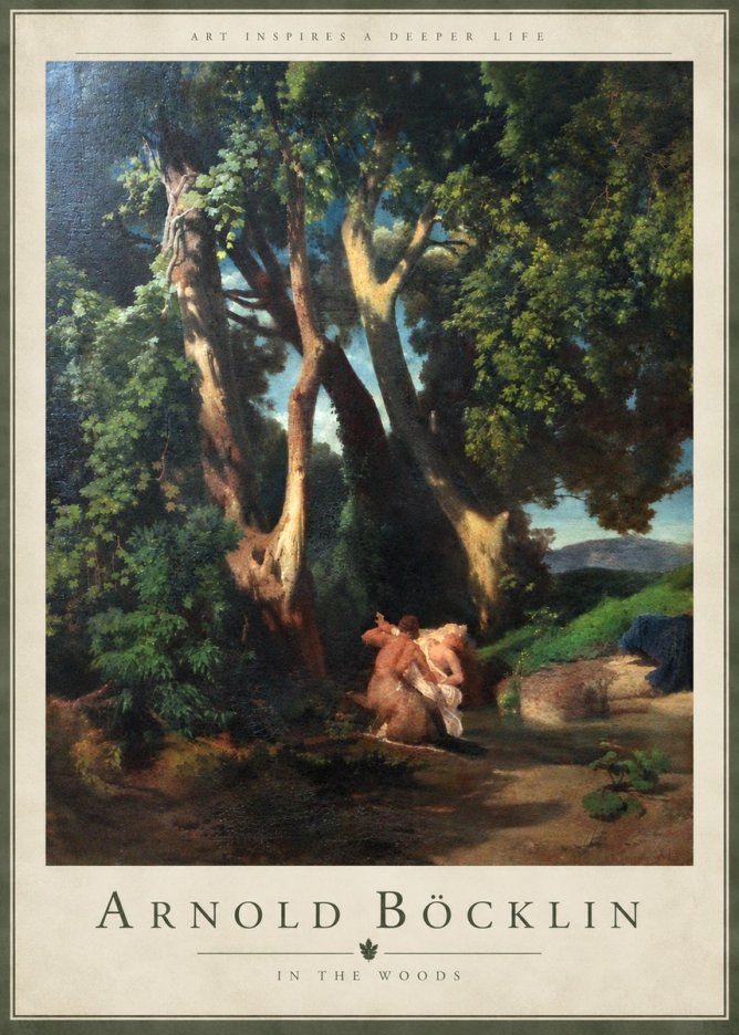 Arnold Böcklin In the Woods No5 - Poster