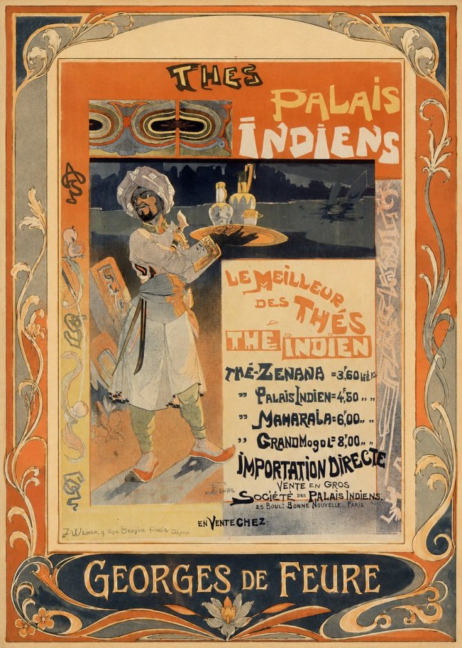 Georges de Feure Palais Indiens No1 - Poster