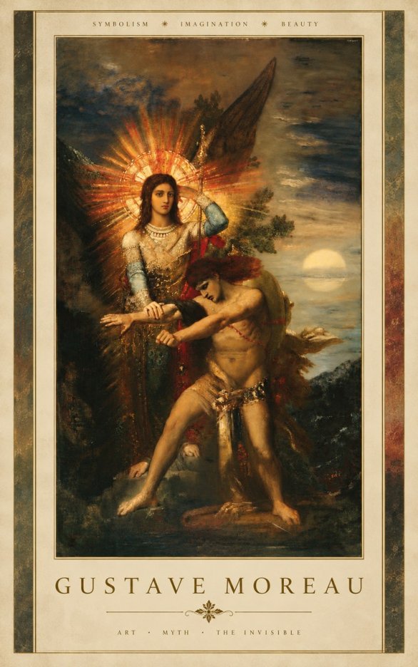 Gustave Moreau The Archangel Michael No3 - Poster