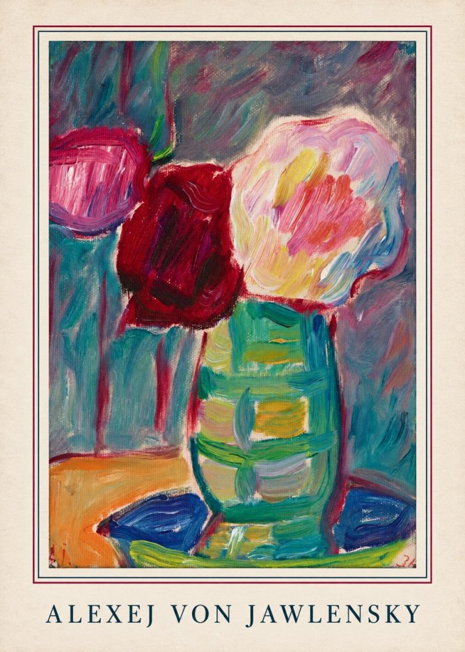 Alexej von Jawlensky Still Life with Flowers No4 - Poster