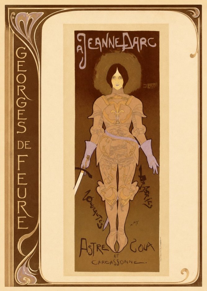 Georges de Feure Jeanne D'arc No2 - Poster