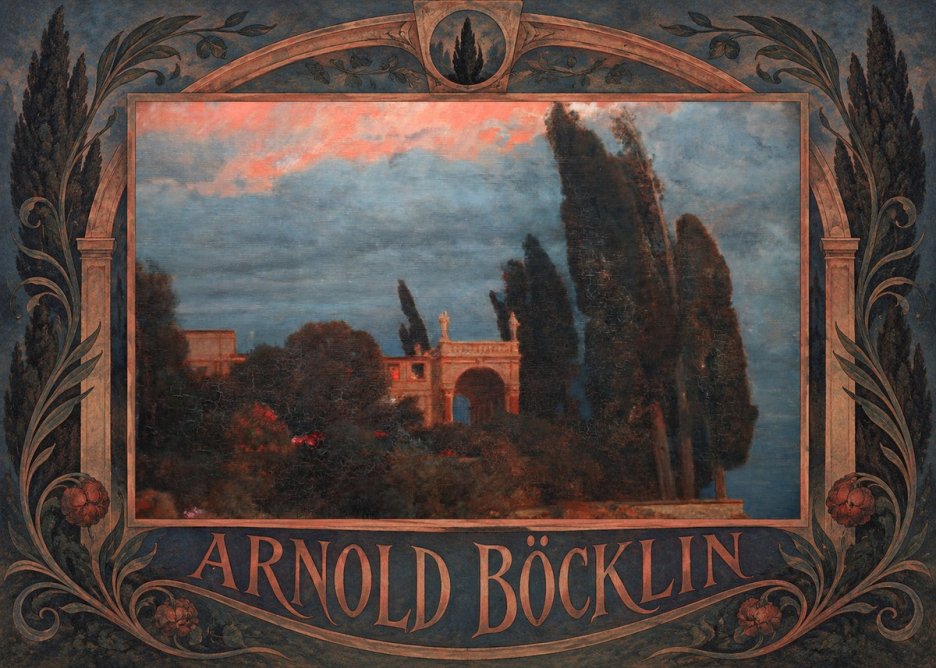 Arnold Böcklin Roman Villa No6 - Poster