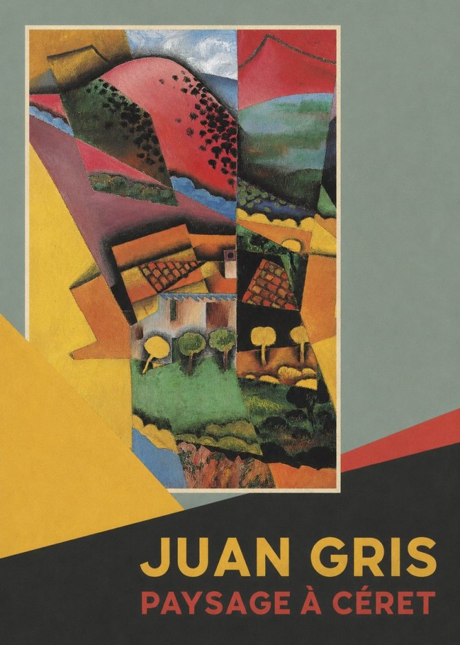 Juan Gris Paysage À Céret No5 - Poster