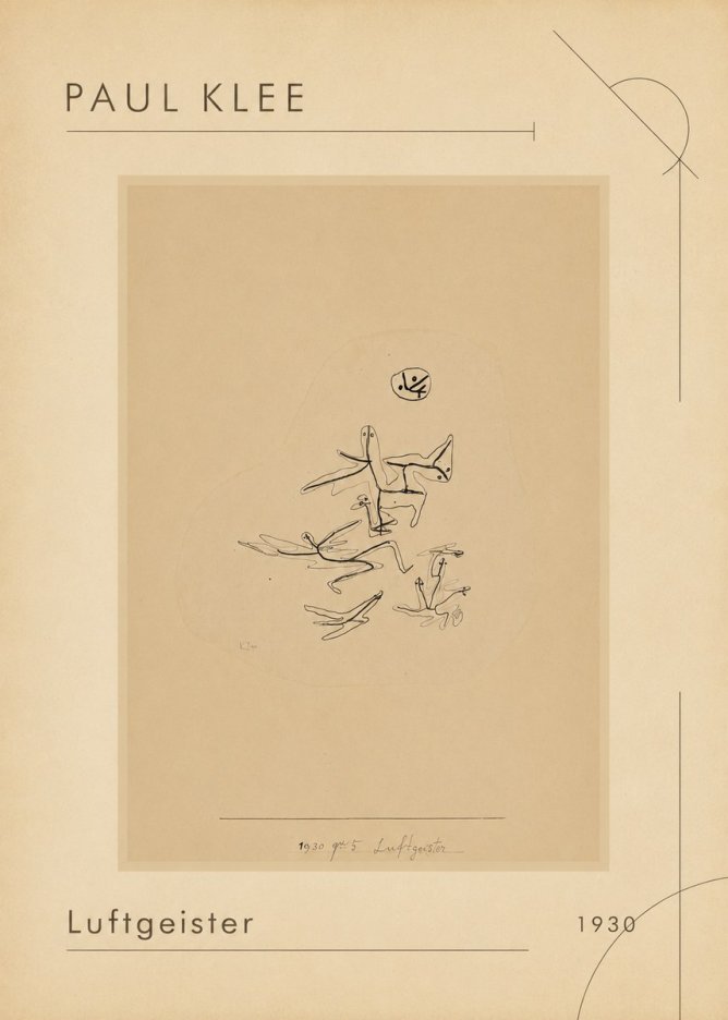 Paul Klee Luftgeister No1 - Poster