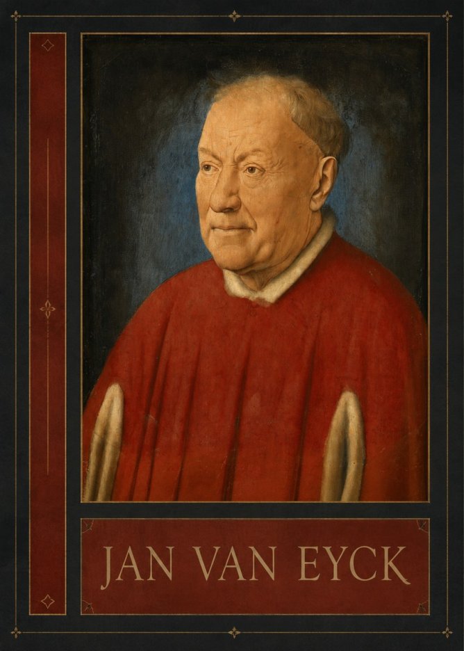 Jan van Eyck Portrait of a Man III No2 - Poster