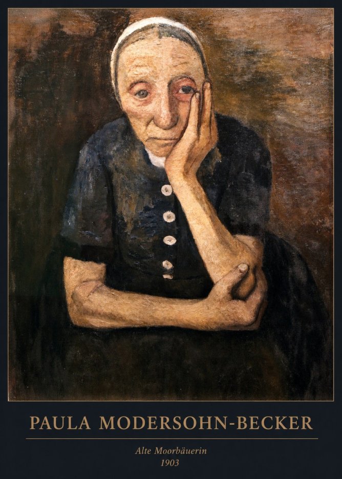 Paula Modersohn-Becker Alte Moorbäuerin No6 - Poster