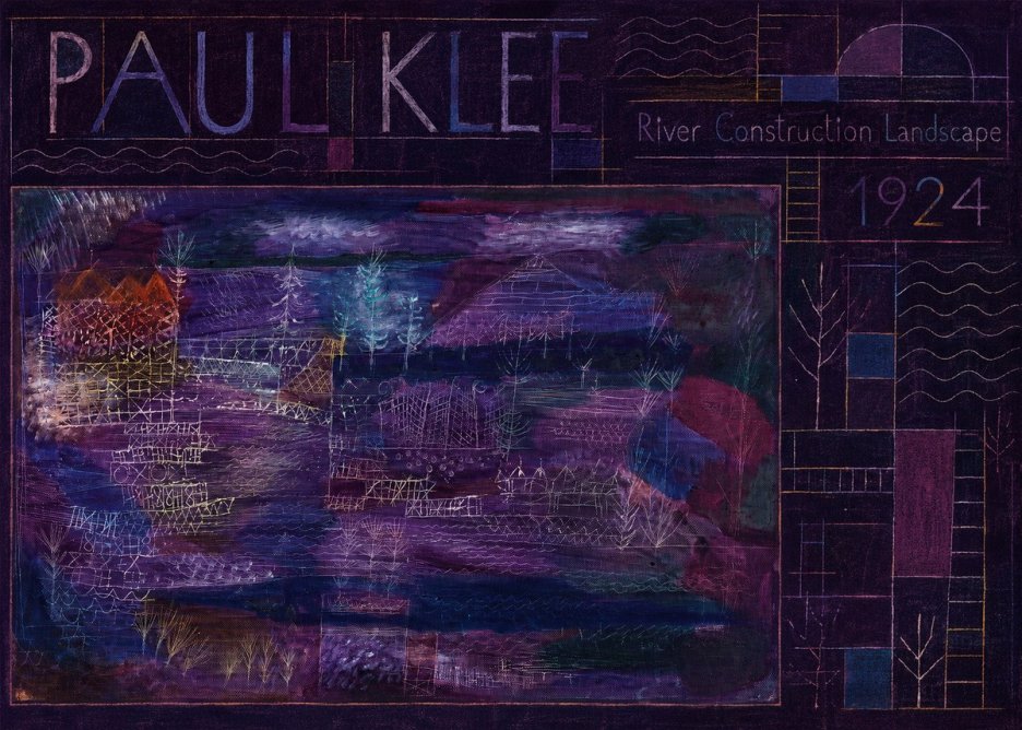 Paul Klee River Construction Landscape No6 - Poster