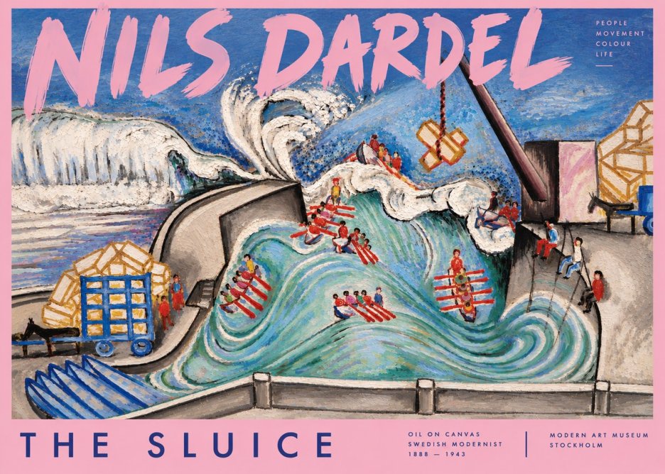 Nils Dardel The Sluice No4 - Poster
