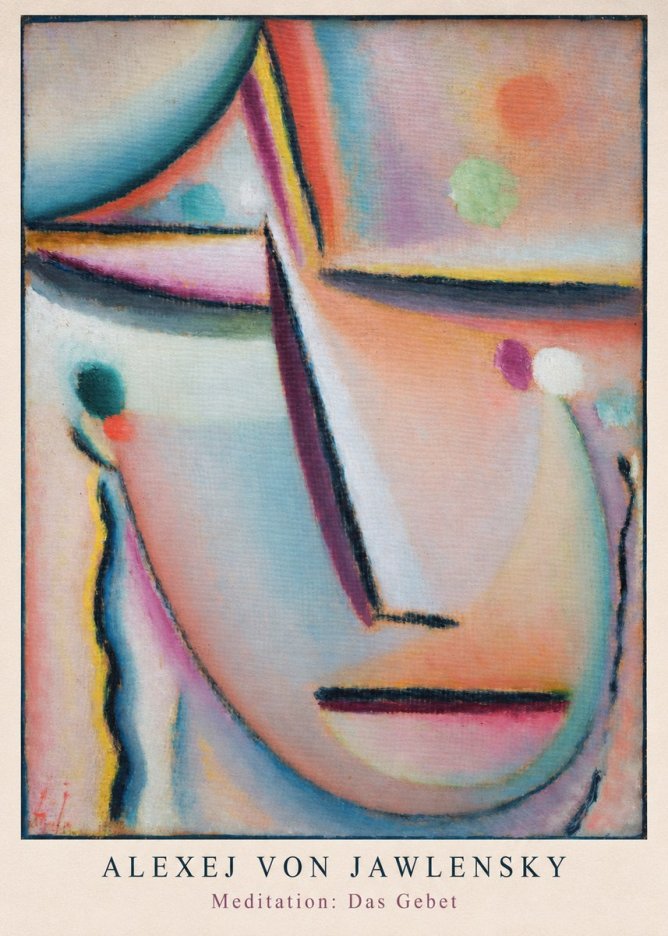 Alexej von Jawlensky Meditation: Das Gebet No6 - Poster