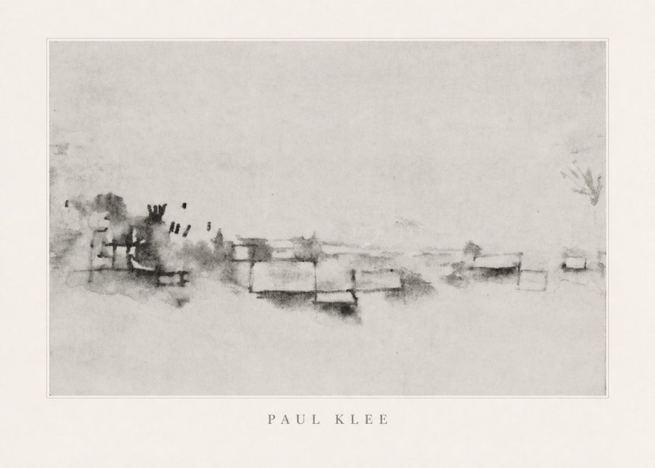 Paul Klee View of the Valley No4 - Poster