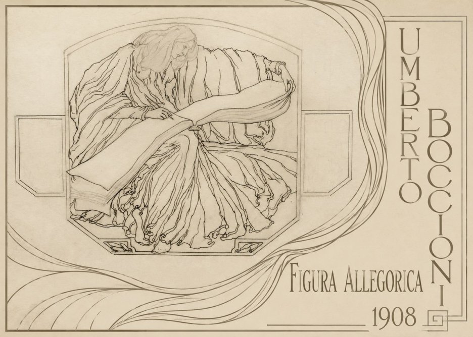 Umberto Boccioni Figura Allegorica No2 - Poster