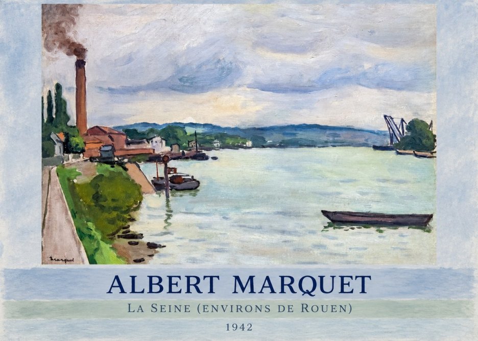 Albert Marquet La Seine (Environs De Rouen) No5 - Poster