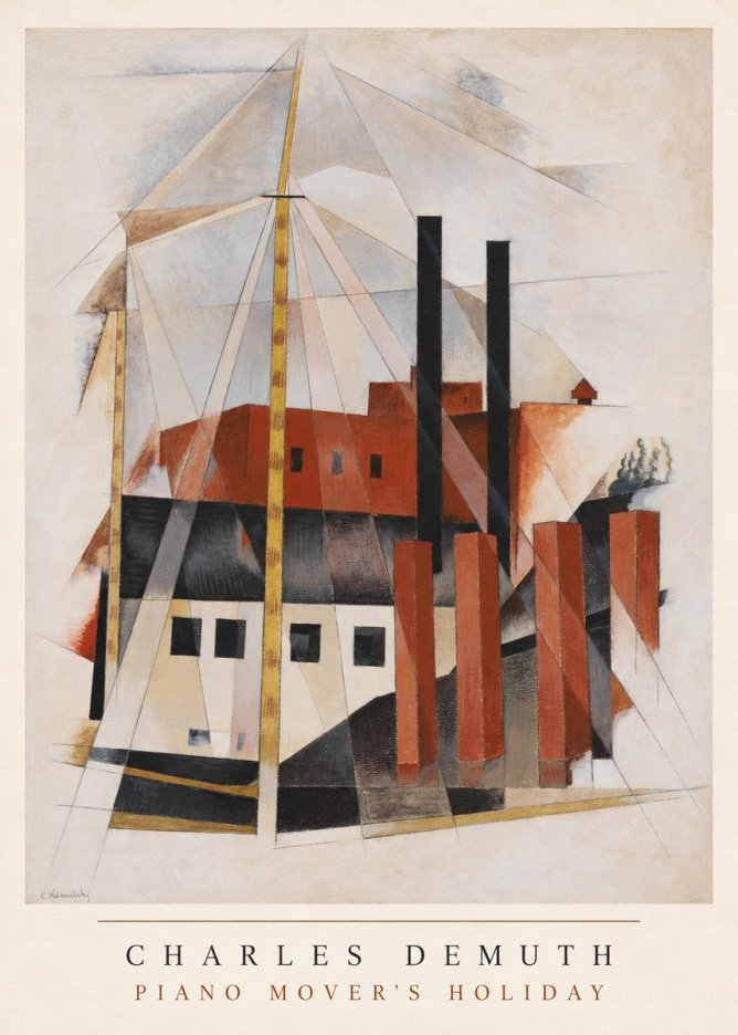 Charles Demuth Piano Mover's Holiday No6 - Poster