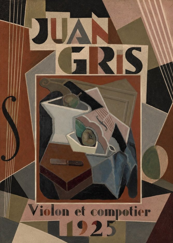 Juan Gris Violon Et Compotier No5 - Poster