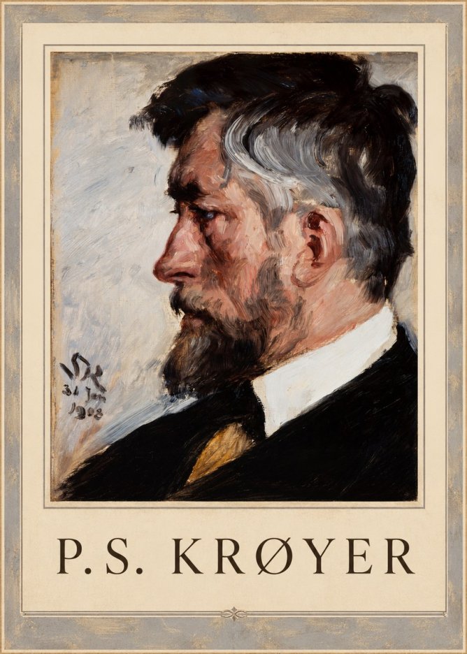 P.S. Krøyer Self-portrait IV No2 - Poster