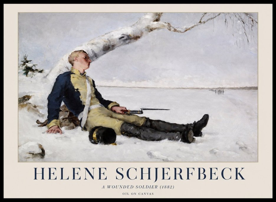 Helene Schjerfbeck A Wounded Soldier (1882) No1 - Poster