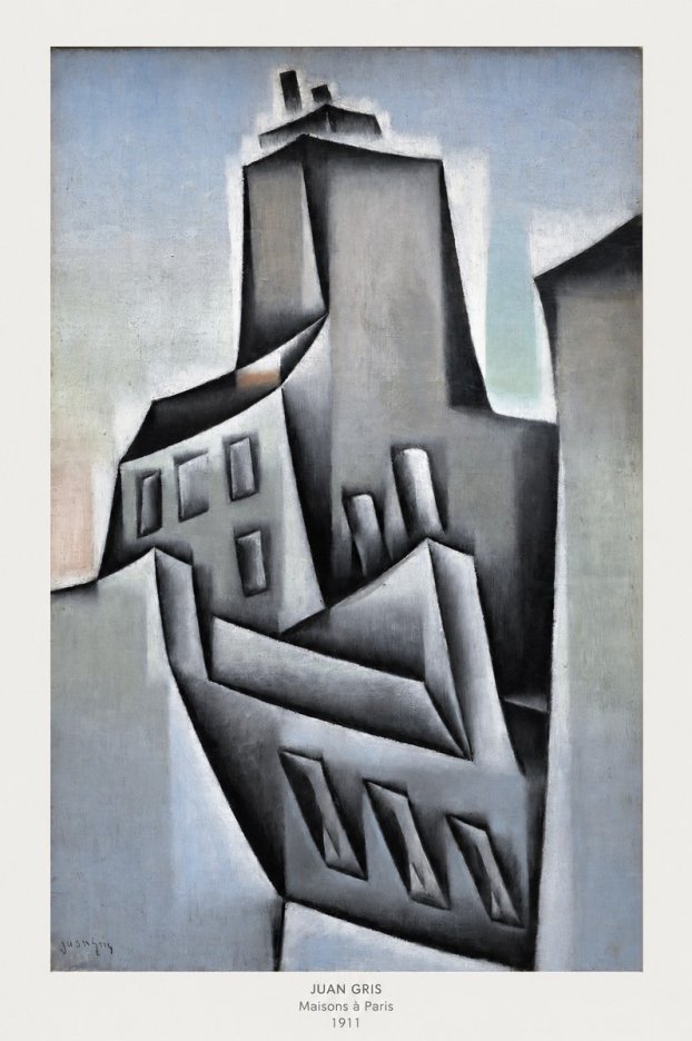 Juan Gris Maisons À Paris No6 - Poster