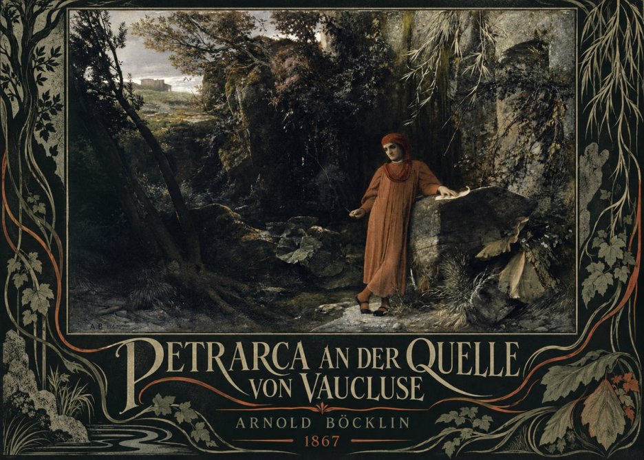 Arnold Böcklin Petrarca an Der Quelle Von Vaucluse No5 - Poster