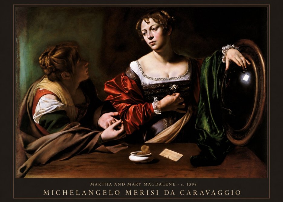 Michelangelo Merisi da Caravaggio Martha and Mary Magdalene No5 - Poster