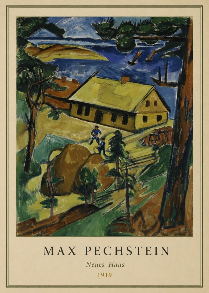 Max Pechstein Neues Haus No3 - Poster