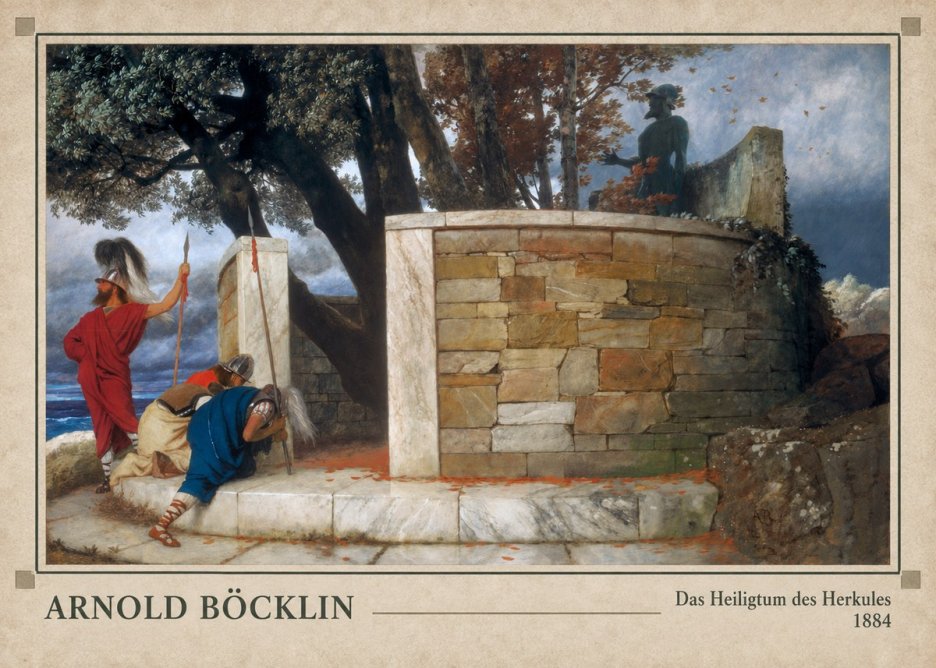 Arnold Böcklin Das Heiligtum Des Herkules II No3 - Poster