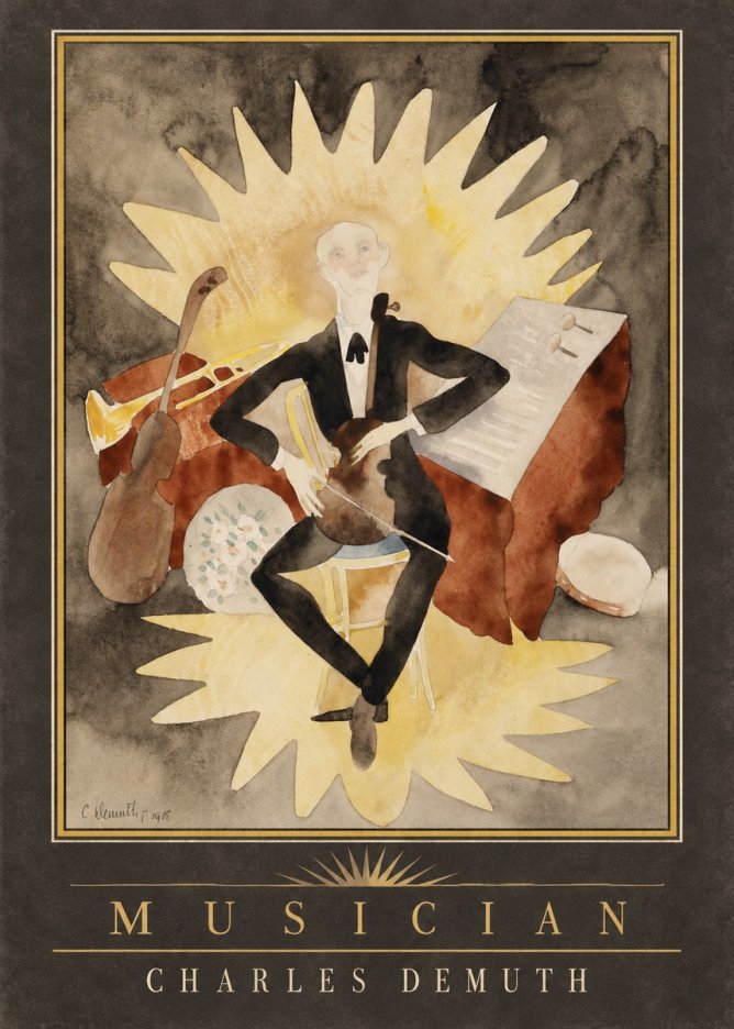 Charles Demuth Musician No2 - Poster
