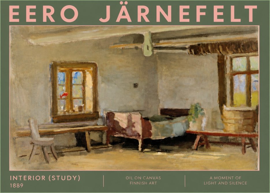 Eero Järnefelt Interior (Study) No4 - Poster