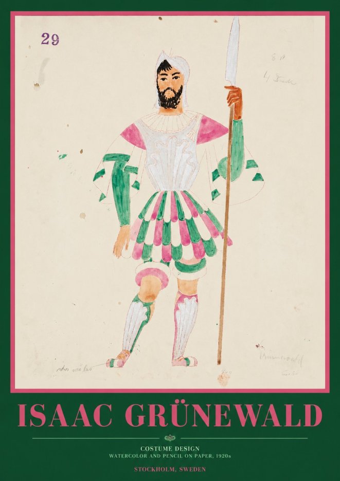 Isaac Grünewald Costume Design No. 29 No1 - Poster