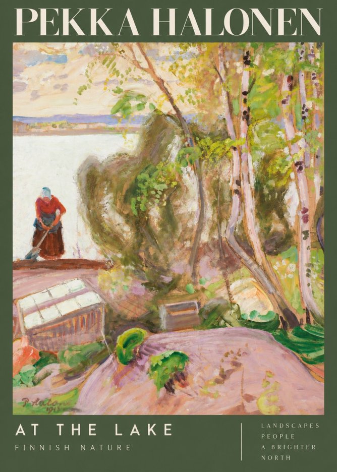 Pekka Halonen At the Lake No2 - Poster