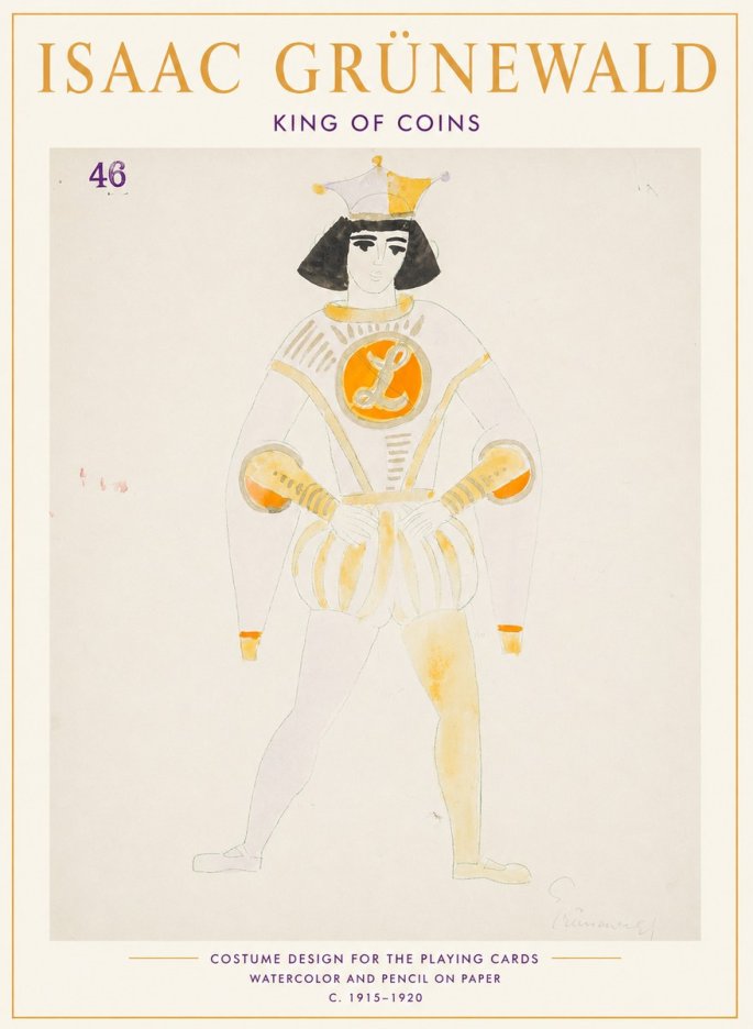 Isaac Grünewald King of Coins No1 - Poster
