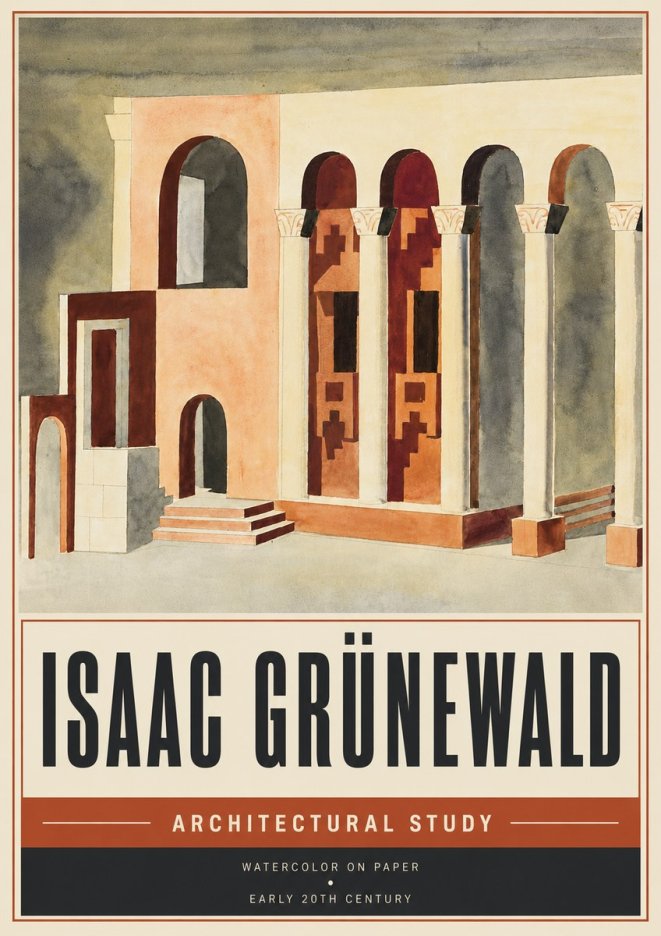 Isaac Grünewald Architectural Study II No5 - Poster
