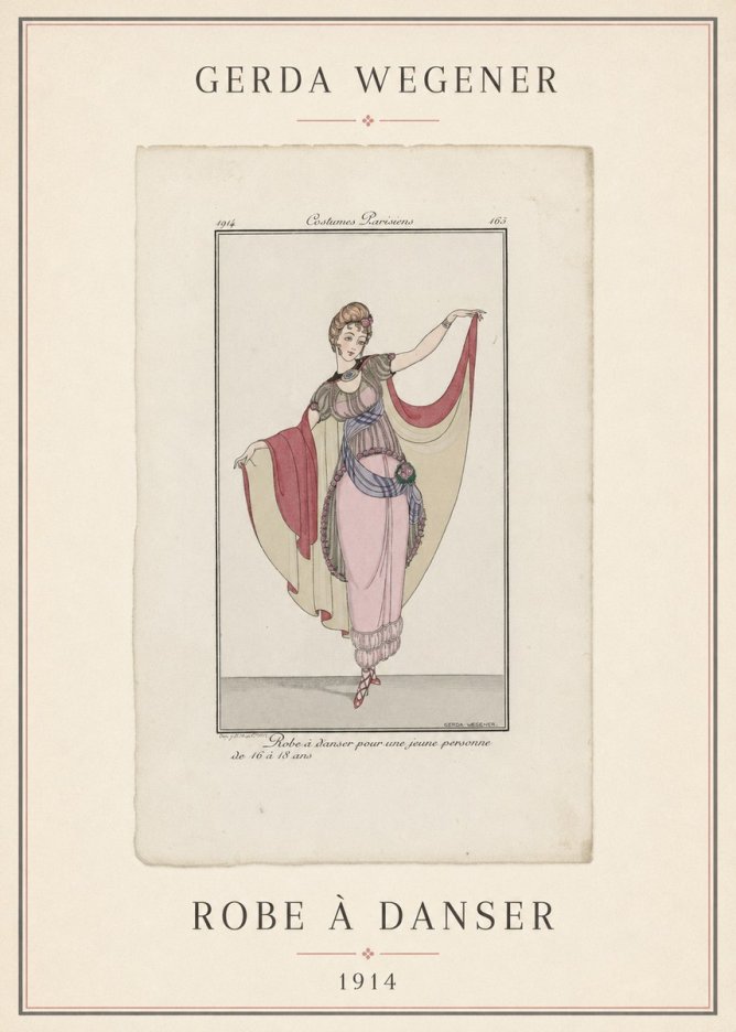 Gerda Wegener Robe À Danser No4 - Poster