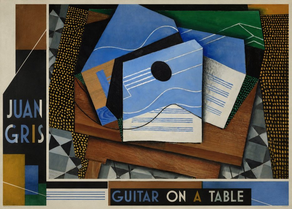 Juan Gris Guitar on a Table No2 - Poster