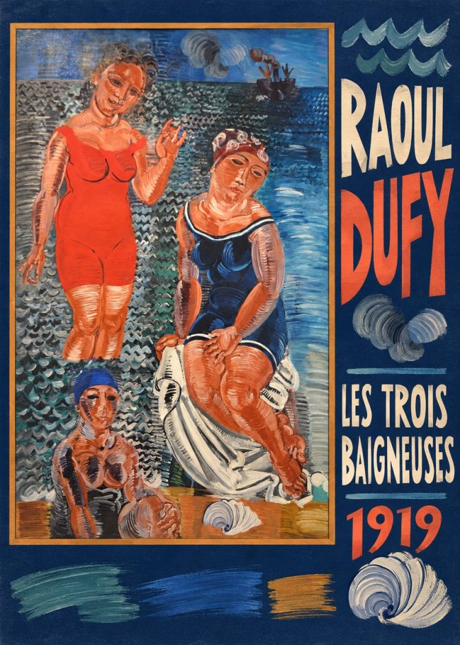 Raoul Dufy Les Trois Baigneuses No5 - Poster